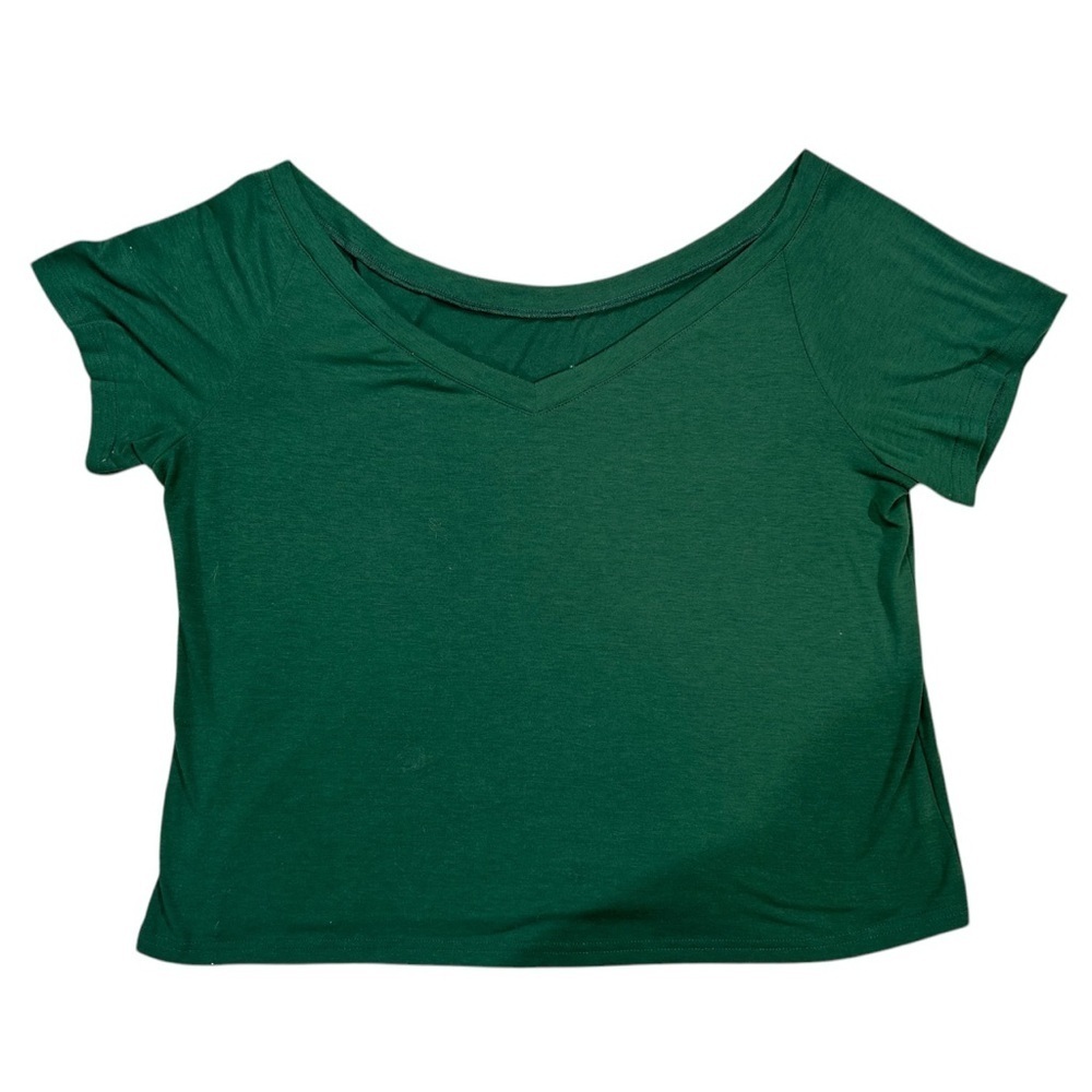 SHEIN Curve Green Top